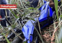Motociclista morre após cair em terreno coberto por vegetação