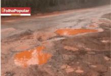 Estrada de Pacas está em situação lastimável e vereador cobra providência da Bemisa e da Prefeitura