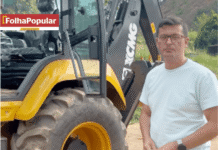 Nova retroescavadeira adquirida pela Prefeitura vai impulsionar serviços nas comunidades urbana e rural