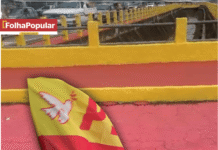 Prefeitura de Itabira pinta calçadas e meios-fios com cores iguais a da bandeira do partido de Marco Antônio